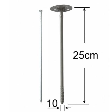 Diblu Pentru Izolatie 250mm Cui Metal - 100buc/cutie