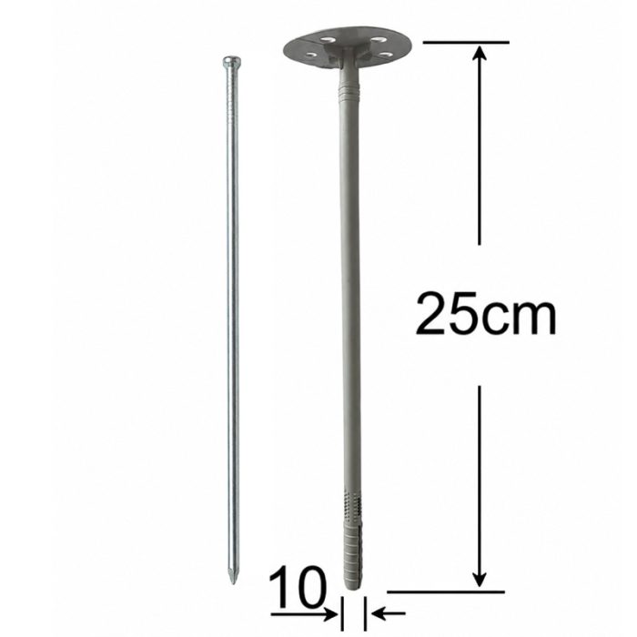 Diblu Pentru Izolatie 250mm Cui Metal - 100buc/cutie