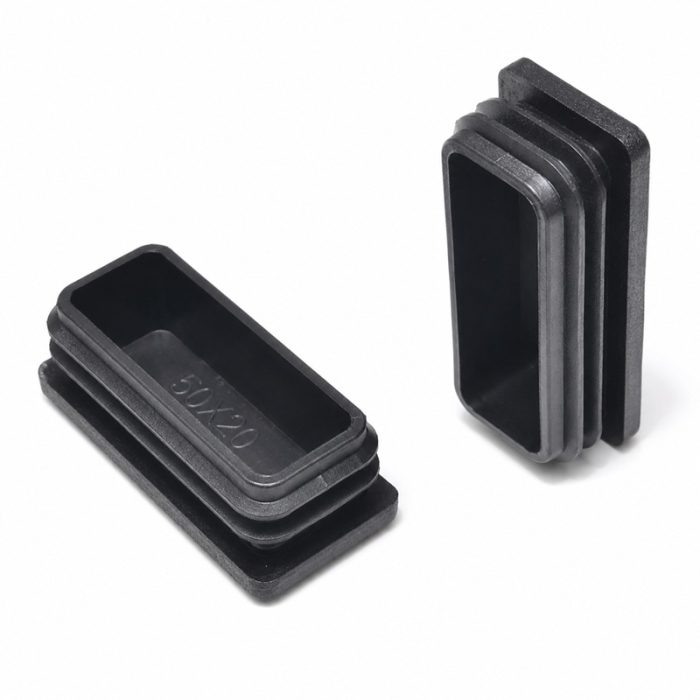 Capac Plastic Pentru Teava Rectangulara 50x20mm - 10buc/punga