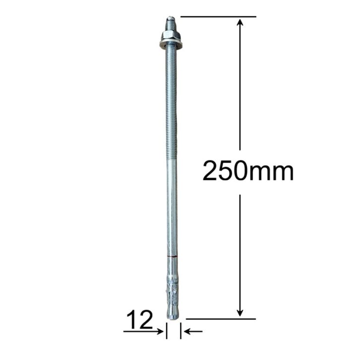 Conexpand Ancora Cu Cep Cilindric Si Clema M12x250mm
