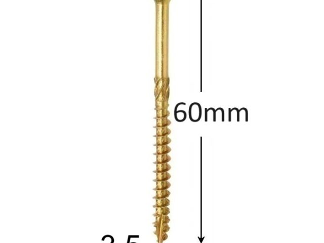 Surub Dulgherie Cap Inecat 3.5x60mm Torx TX15 - 200buc/cutie