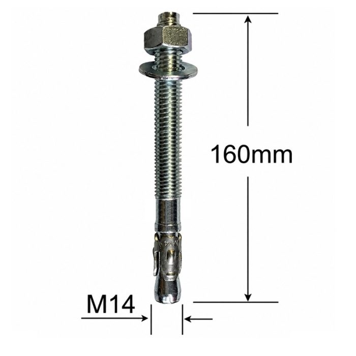 Conexpand Ancora Cu Cep Cilindric Si Clema M14x160mm - 10buc/cutie