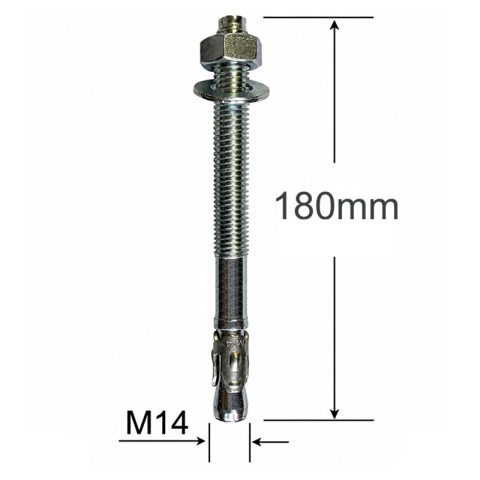 Conexpand Ancora Cu Cep Cilindric Si Clema M14x180mm - 10buc/cutie