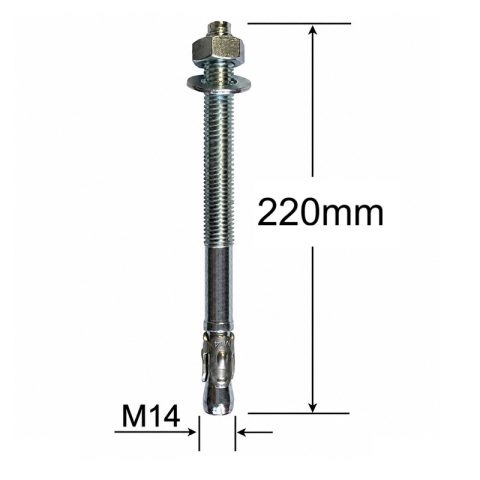 Conexpand Ancora Cu Cep Cilindric Si Clema M14x220mm - 10buc/cutie