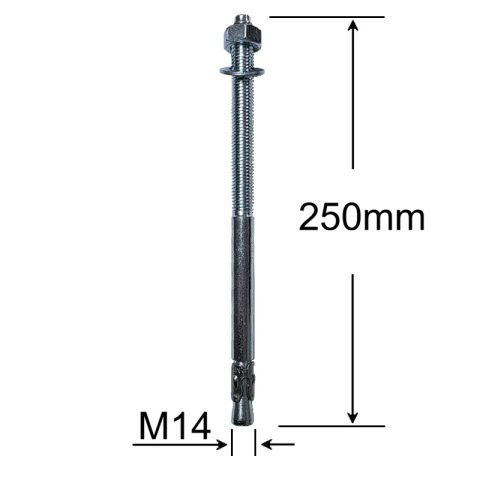 Conexpand Ancora Cu Cep Cilindric Si Clema M14x250mm - 5buc/cutie