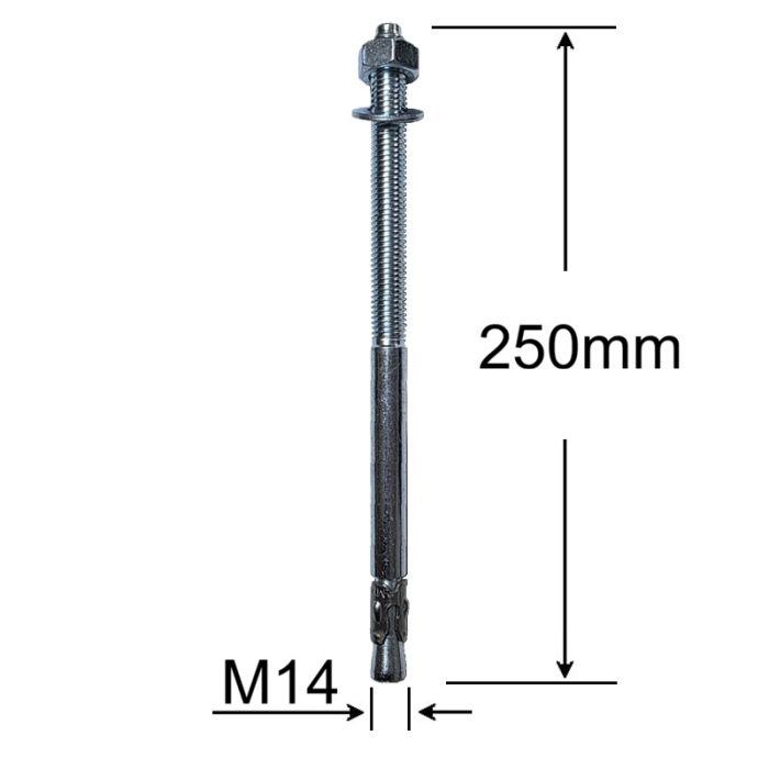 Conexpand Ancora Cu Cep Cilindric Si Clema M14x250mm - 5buc/cutie