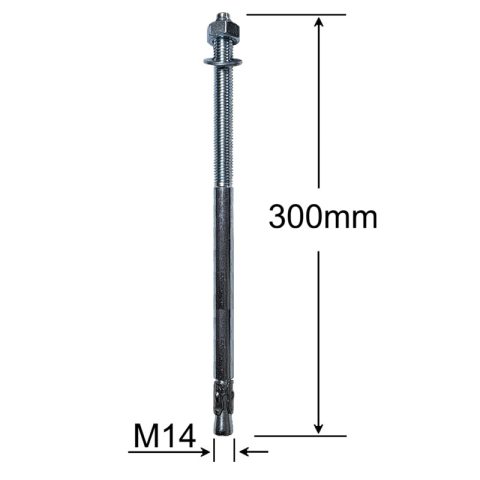 Conexpand Ancora Cu Cep Cilindric Si Clema M14x300mm - 5buc/cutie