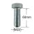 Surub Filet Metric M22x60mm Cap Hexagonal DIN 933 Gr.8.8 – 10buc/cutie