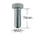 Surub Filet Metric M22x70mm Cap Hexagonal DIN 933 Gr.8.8 – 10buc/cutie
